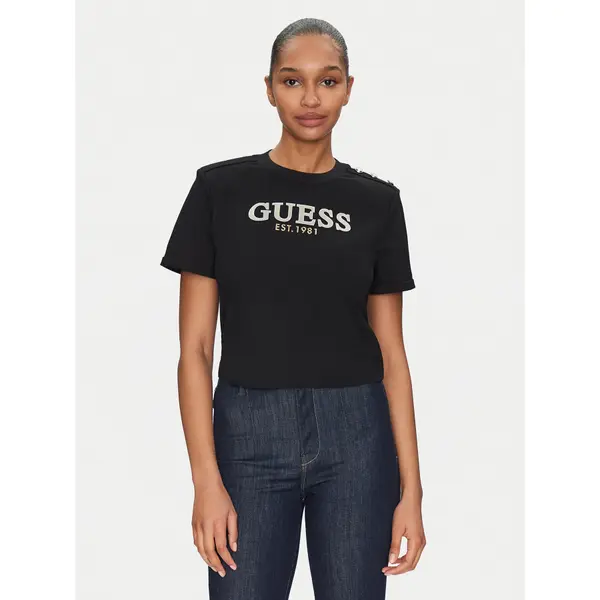 Guess Guess T-shirt W5GI15 K8FQ4 Crna Regular Fit