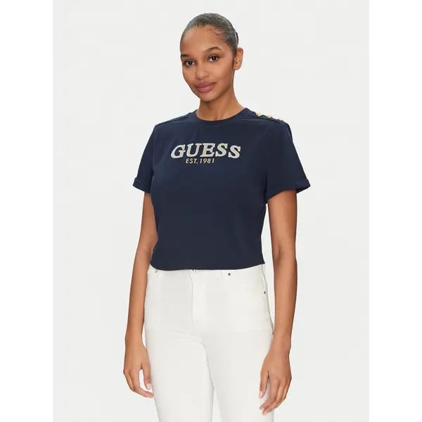 Guess Guess T-shirt W5GI15 K8FQ4 Tamnoplava Regular Fit