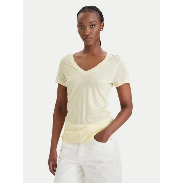 Guess Guess T-shirt W5GP31 KCSX2 Žuta Classic Fit