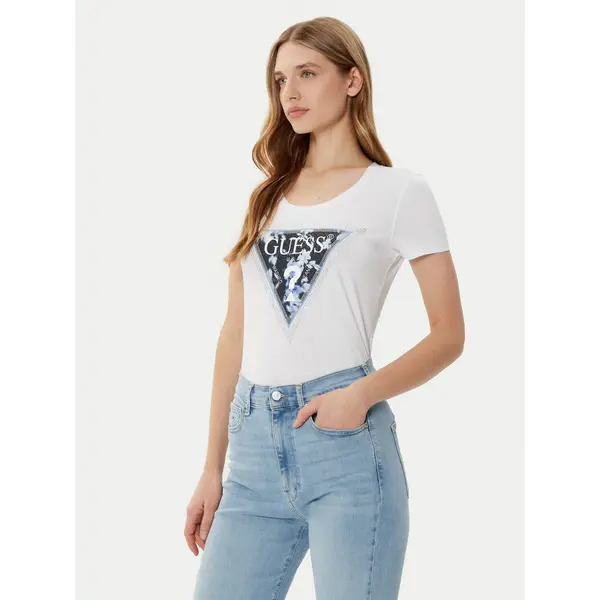 Guess Guess T-shirt W5RI00 J1314 Bijela Regular Fit