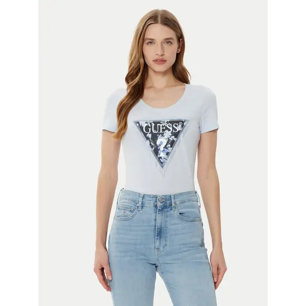 Guess Guess T-shirt W5RI00 J1314 Plava Regular Fit