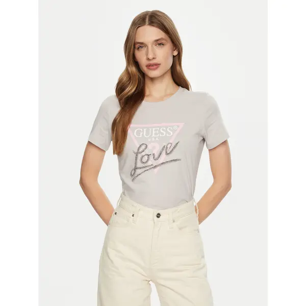 Guess Guess T-shirt W5RI10 I3Z14 Siva Regular Fit