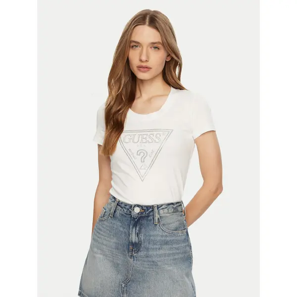 Guess Guess T-shirt W5RI11 J1314 Bijela Regular Fit