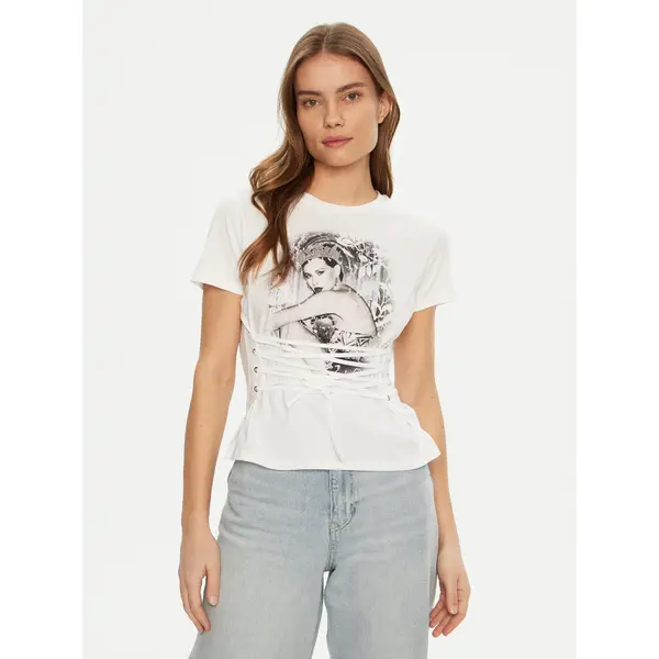 Guess Guess T-shirt W5RI32 K9RM1 Bijela Regular Fit