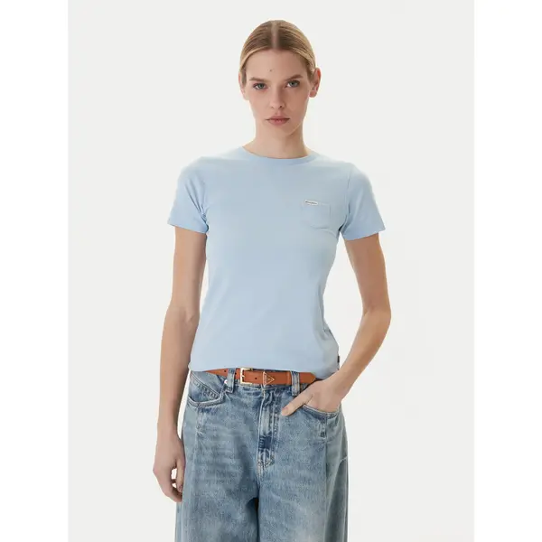 Guess Guess T-shirt W5RI52 J1314 Svijetloplava Regular Fit
