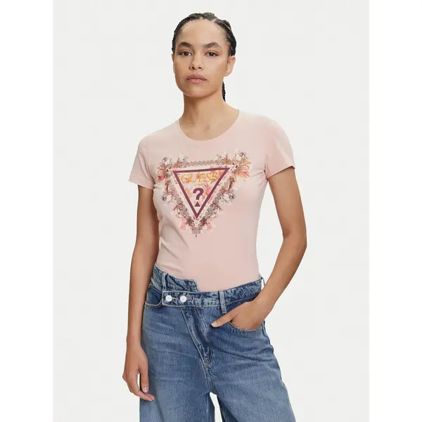 Guess Guess T-shirt W5YI08 J1314 Narančasta Regular Fit