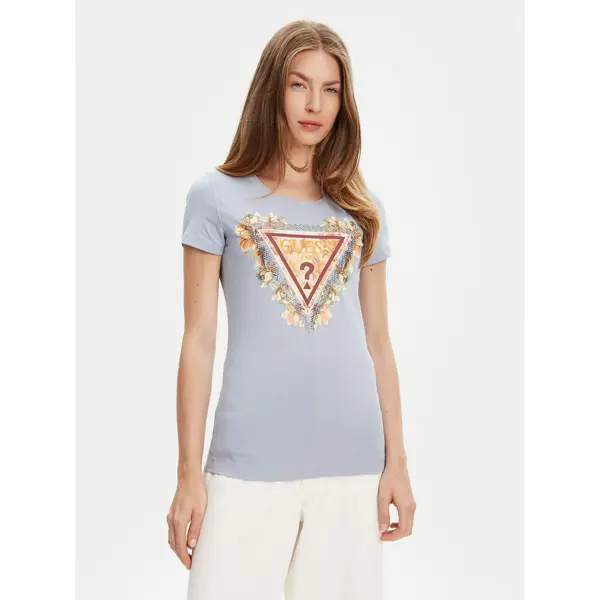 Guess Guess T-shirt W5YI08 J1314 Plava Regular Fit