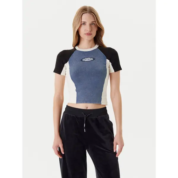 Guess Guess T-shirt W5YR44 Z2YJ2 Tamnoplava Regular Fit