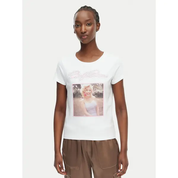 Guess Guess T-shirt W6BI51 K6658 Bijela Regular Fit