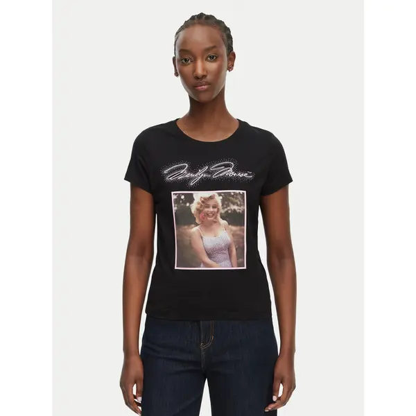 Guess Guess T-shirt W6BI51 K6658 Crna Regular Fit
