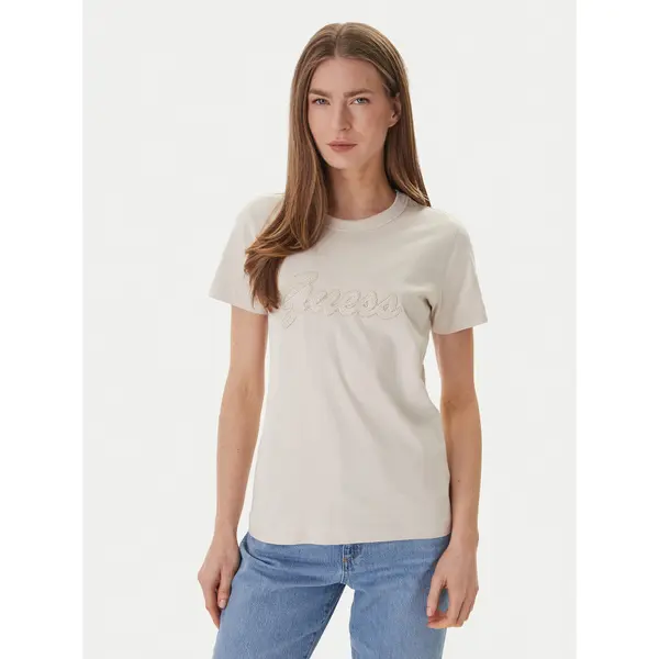 Guess Guess T-shirt W6GI08 K3023 Bež Regular Fit