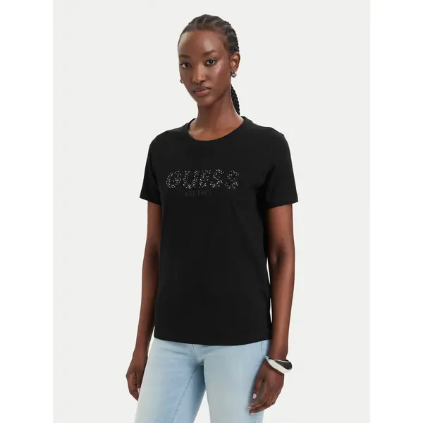 Guess Guess T-shirt W6GI15 K3035 Crna Regular Fit