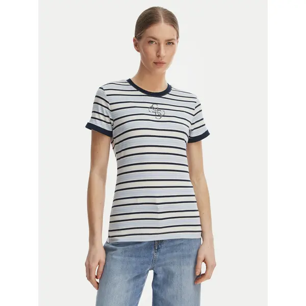 Guess Guess T-shirt W6GI18 K3040 Plava Classic Fit
