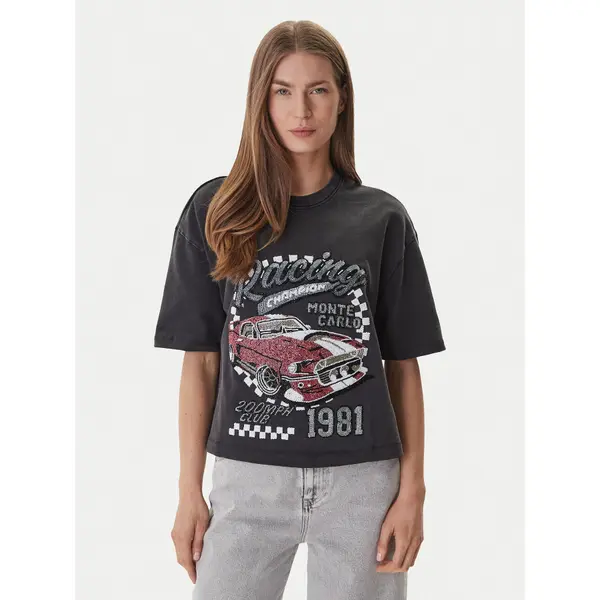 Guess Guess T-shirt W6GI20 K3133 Siva Relaxed Fit