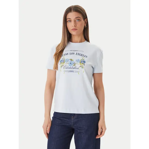 Guess Guess T-shirt W6GI27 K3160 Plava Regular Fit