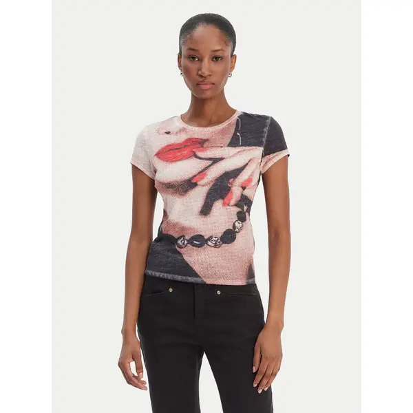 Guess Guess T-shirt W6RI49 KCCG0 Šarena Regular Fit