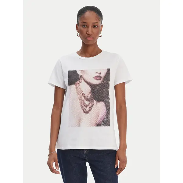 Guess Guess T-shirt W6RI57 K9RM1 Bijela Classic Fit
