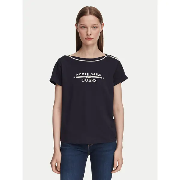 Guess Guess T-shirt W6YI58 K5317 Tamnoplava Regular Fit