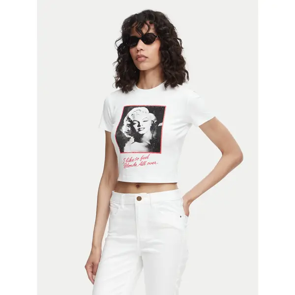 Guess Guess T-shirt W6YI64 K6710 Bijela Regular Fit