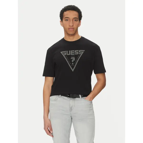 Guess Guess T-shirt Z4BI02 I3Z14 Crna Regular Fit