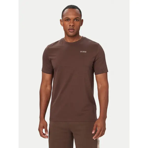 Guess Guess T-shirt Z6RI17 I3Z14 Tamno smeđa Regular Fit