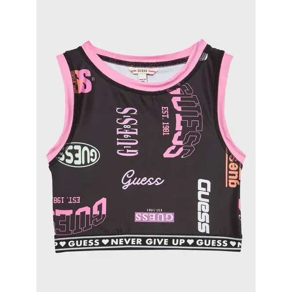 Guess Guess Top J3RI02 MC01P Crna Slim Fit