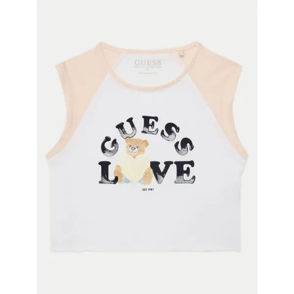 Guess Guess Top J5GI12 K6YW4 Bijela Regular Fit