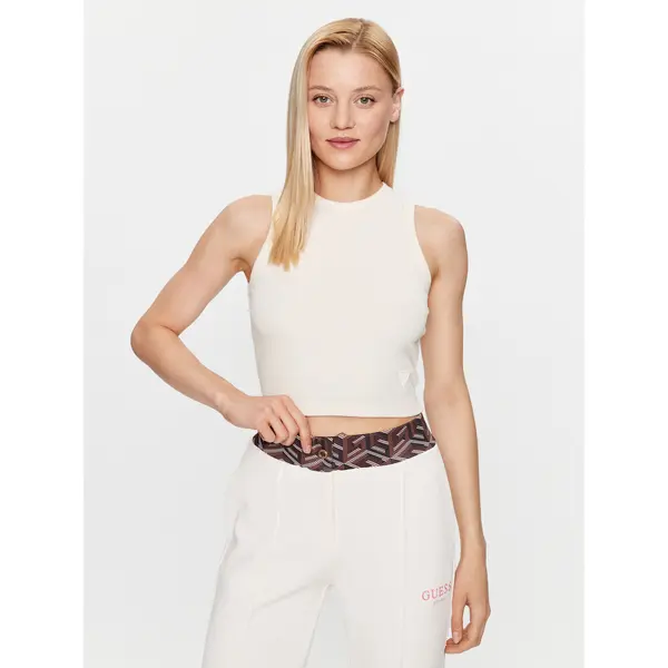Guess Guess Top V3GP19 K8RT2 Bež Slim Fit