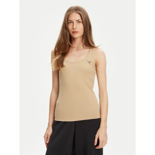 Guess Guess Top V4YP06 K8RT2 Bež Regular Fit