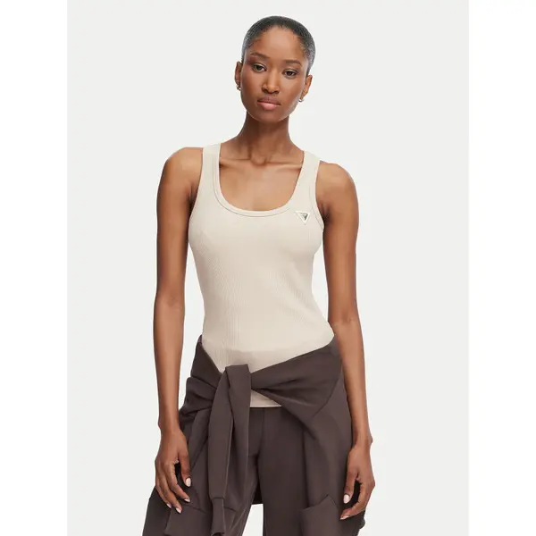 Guess Guess Top V4YP06 K8RT2 Bež Slim Fit
