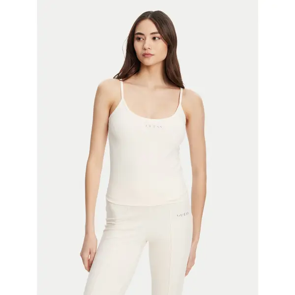 Guess Guess Top V5RP09 KCD02 Écru Regular Fit