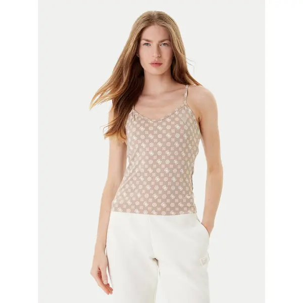 Guess Guess Top V5YP11 MC03W Bež Slim Fit