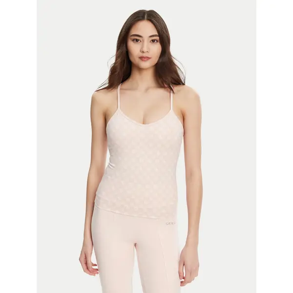 Guess Guess Top V5YP11 MC03W Ružičasta Slim Fit