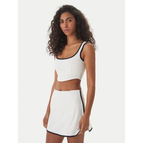 Guess Guess Top V6GP09 K2999 Écru Slim Fit