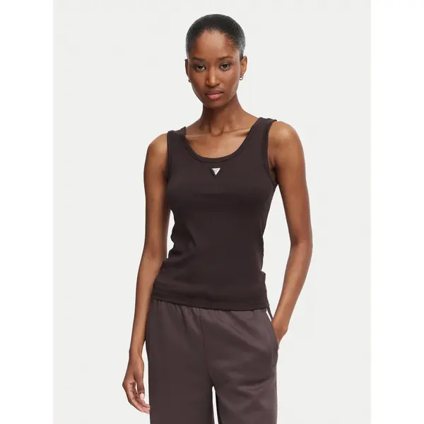 Guess Guess Top V6YP09 K4312 Tamno smeđa Regular Fit