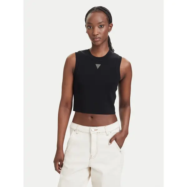 Guess Guess Top W4GZ34 Z3F40 Crna Slim Fit