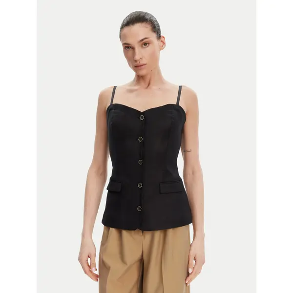 Guess Guess Top W5GH0L WH5L2 Crna Regular Fit