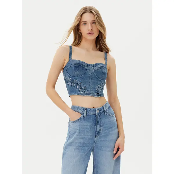 Guess Guess Top W5GH86 D4H7C Plava Regular Fit