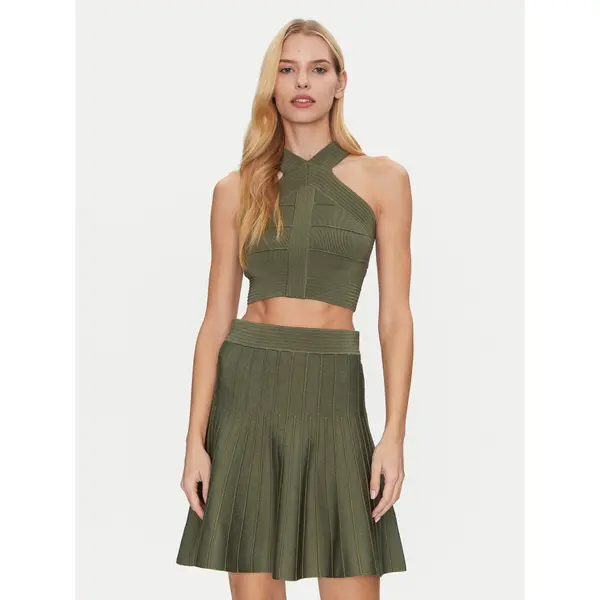 Guess Guess Top W5GR32 Z2XY0 Zelena Slim Fit