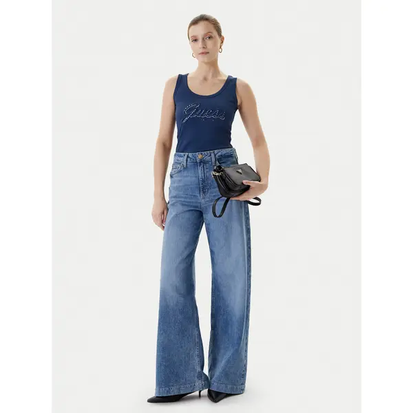 Guess Guess Top W5YP00 KCXJ2 Tamnoplava Classic Fit