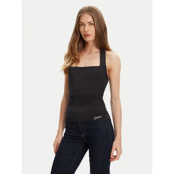 Guess Guess Top W5YP28 KACM2 Crna Regular Fit