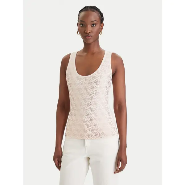 Guess Guess Top W6GP10 K2932 Bež Regular Fit