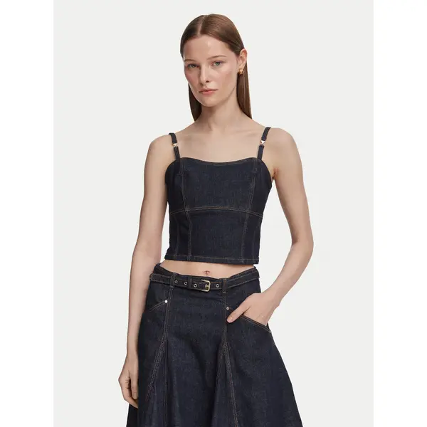 Guess Guess Top W6YH15 D1351 Tamnoplava Slim Fit