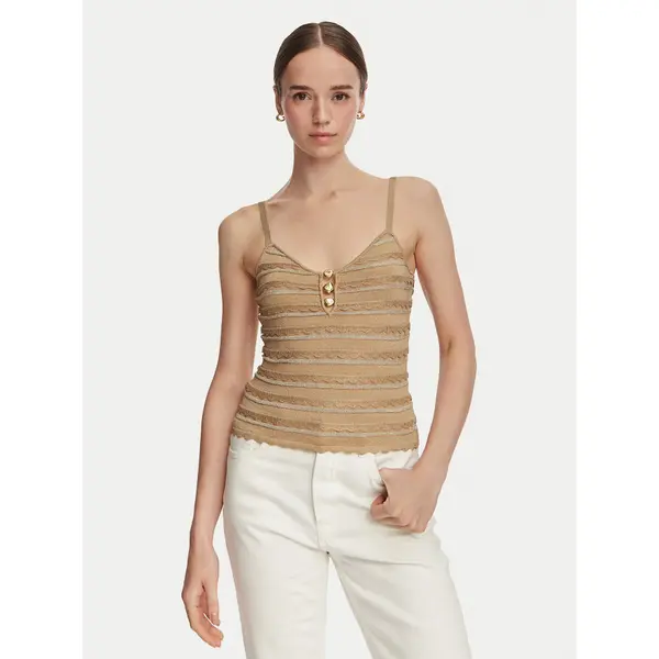 Guess Guess Top W6YR32 Z1027 Zlatna Regular Fit