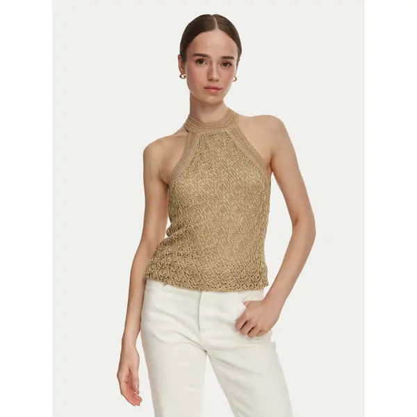 Guess Guess Top W6YR34 Z1032 Zlatna Regular Fit