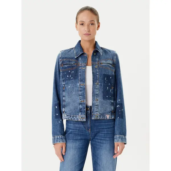 Guess Guess Traper jakna W5YN69 D5R01 Tamnoplava Regular Fit
