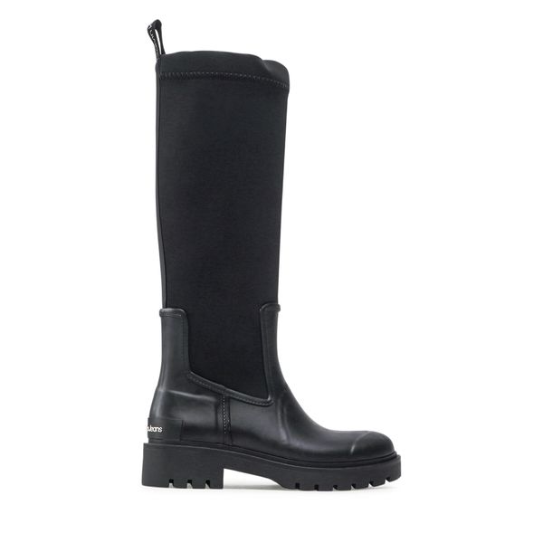 Calvin Klein Jeans Gumene čizme Calvin Klein Jeans High Rainboot Neoprene YW0YW00838 Black BDS