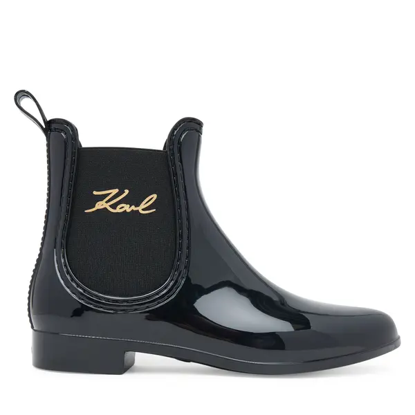 Karl Lagerfeld Gumene čizme KARL LAGERFELD Kalosh II KL94775 Crna