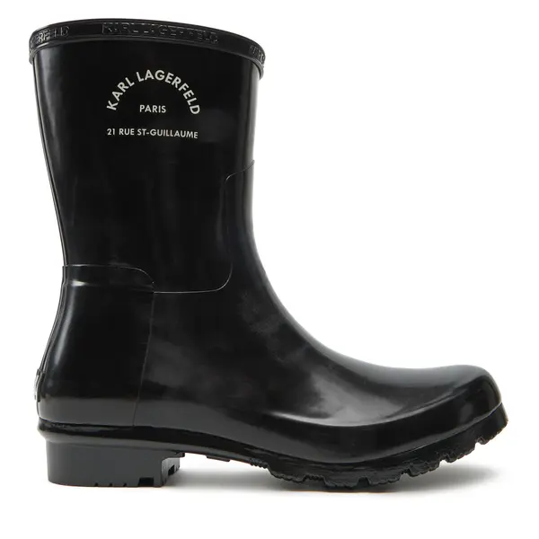 Karl Lagerfeld Gumene čizme KARL LAGERFELD KL47075S Crna