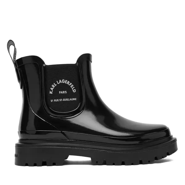 Karl Lagerfeld Gumene čizme KARL LAGERFELD KL47140 Crna